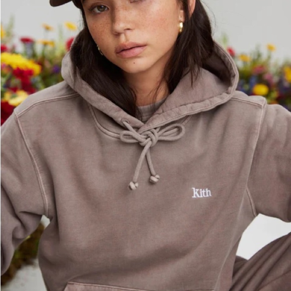 Kith Light Brown hoodie size xs